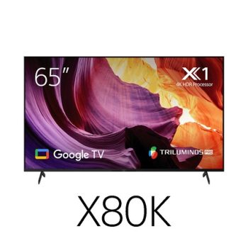 65 Inch Sony X80K 4K Google Smart TV