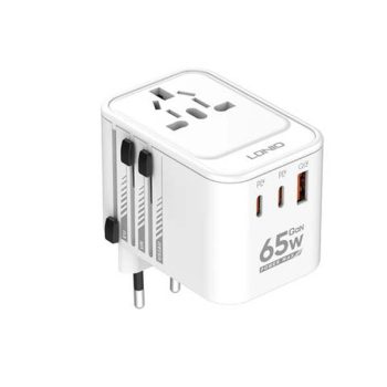 LDNIO Z6 65W Travel Adapter 3 USB Ports GaN