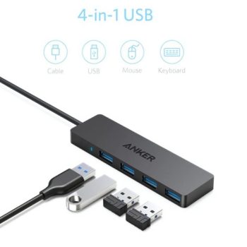 Anker 4-Port Ultra Slim USB 3.0 Data Hub Price in Bangladesh